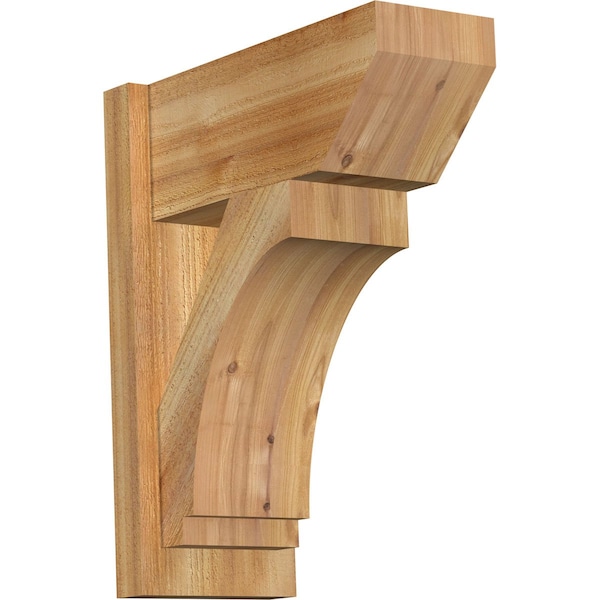 Ekena Millwork Imperial Slat Rough Sawn Outlooker, Western Red Cedar, 8"W x 18"D x 22"H OUT08X18X22IMP06RWR - main